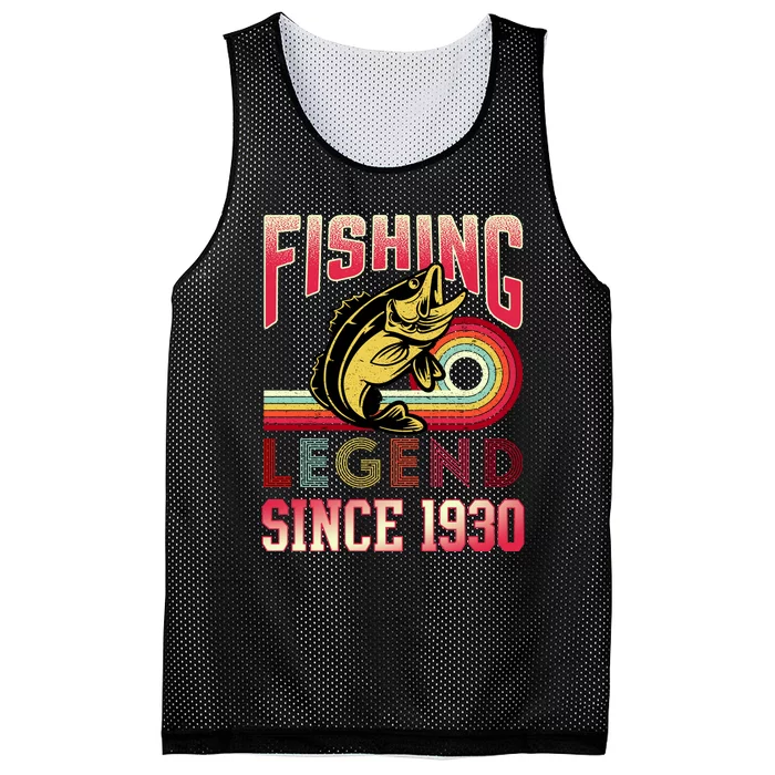 Fishing Legend Since 1930 Mesh Reversible Basketball Jersey Tank