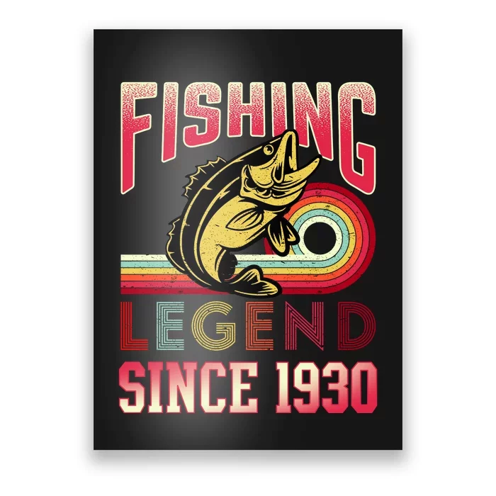 Fishing Legend Since 1930 Poster