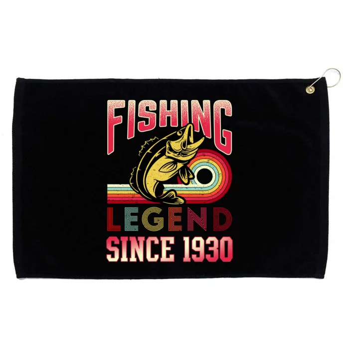 Fishing Legend Since 1930 Grommeted Golf Towel