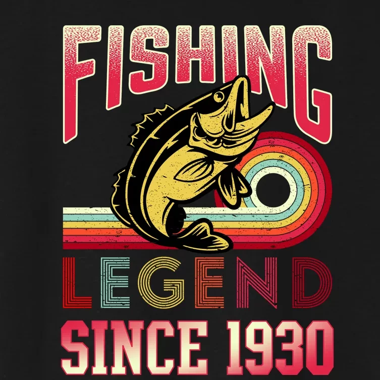 Fishing Legend Since 1930 Women's Crop Top Tee