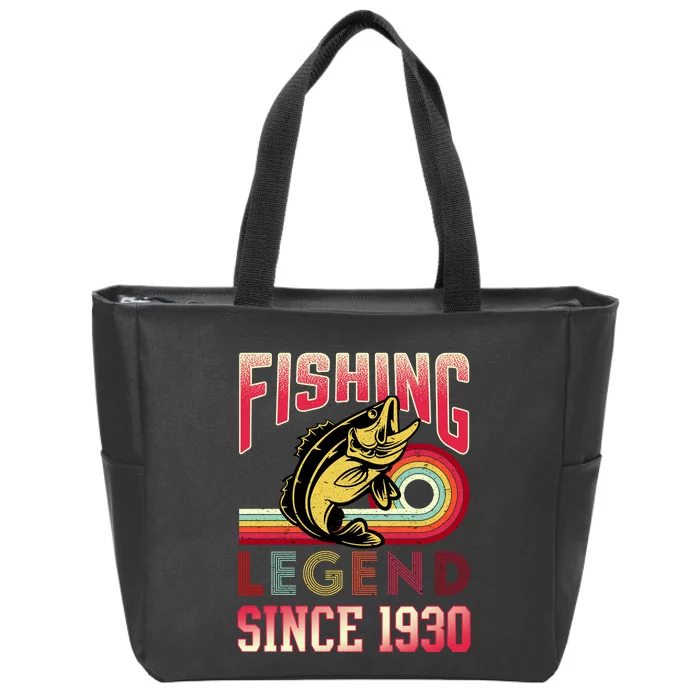 Fishing Legend Since 1930 Zip Tote Bag