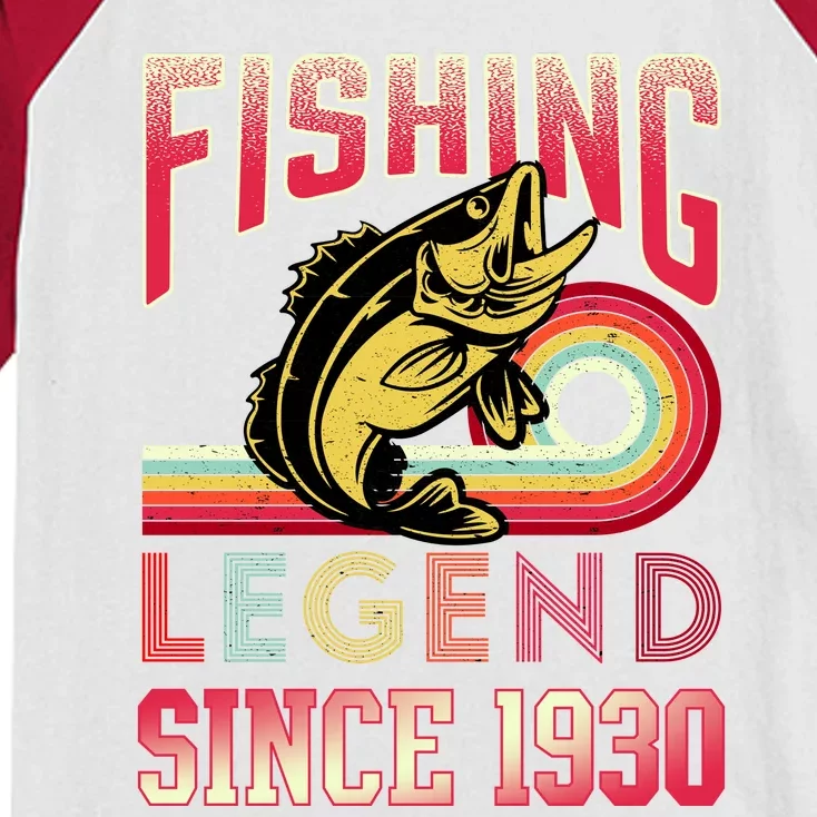 Fishing Legend Since 1930 Kids Colorblock Raglan Jersey