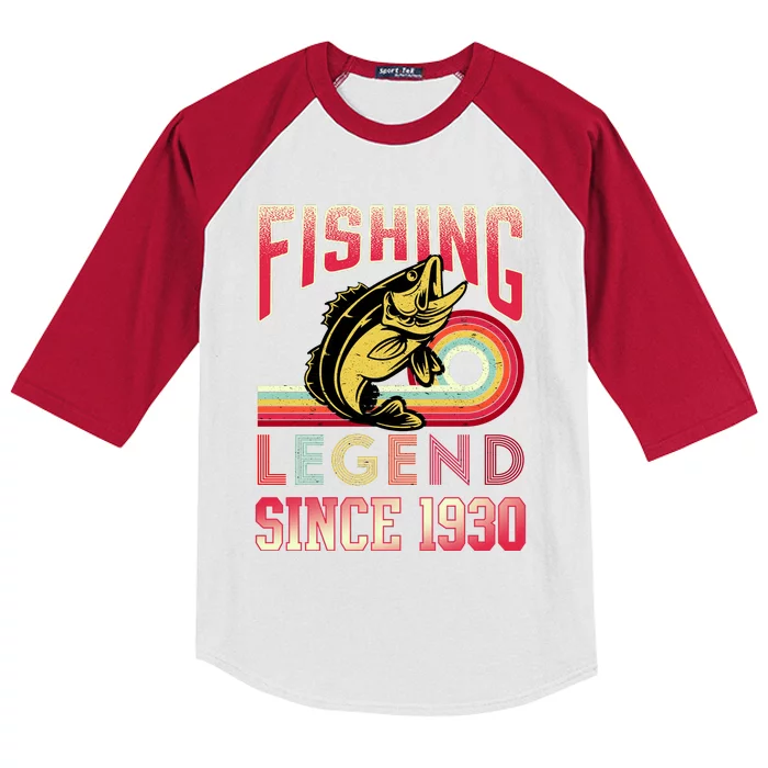 Fishing Legend Since 1930 Kids Colorblock Raglan Jersey