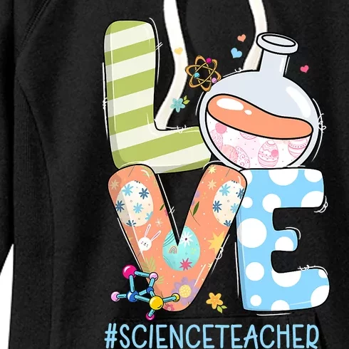 Funny Love Science Teacher Teacherlife Easter Day Outfit Women's Fleece Hoodie