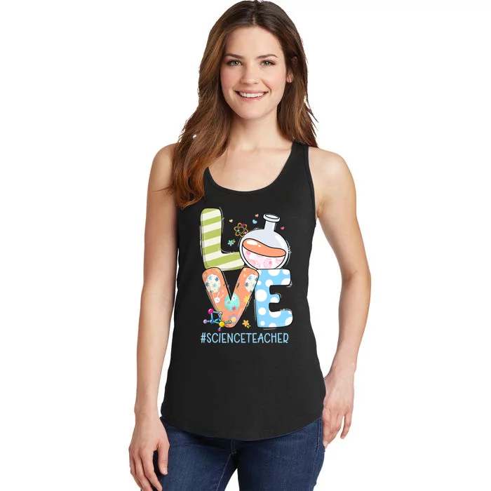 Funny Love Science Teacher Teacherlife Easter Day Outfit Ladies Essential Tank