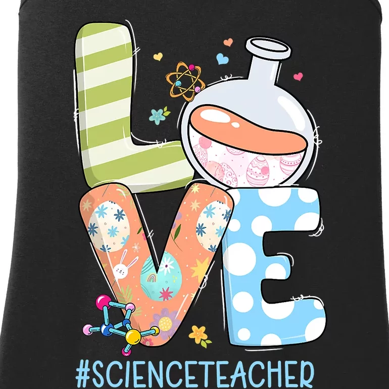 Funny Love Science Teacher Teacherlife Easter Day Outfit Ladies Essential Tank