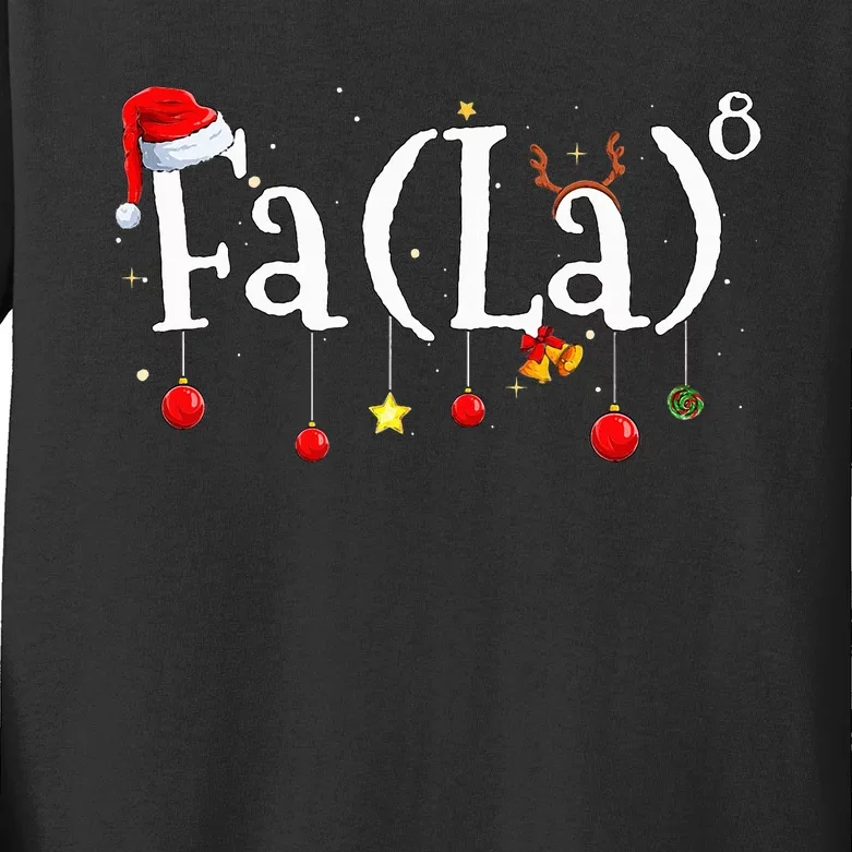 FA (LA)8 To the Eighth Power Equation Kids Long Sleeve Shirt