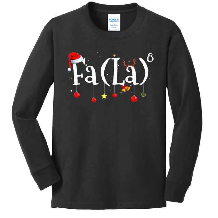 FA (LA)8 To the Eighth Power Equation Kids Long Sleeve Shirt