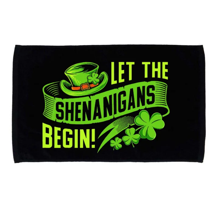 funny Let the Shenanigans begin Saint Shenanigan Microfiber Hand Towel