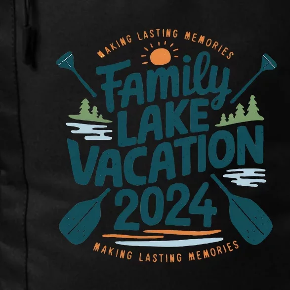 Family Lake Trip 2024 Vacation Love Friend Matching Reunions Daily Commute Backpack