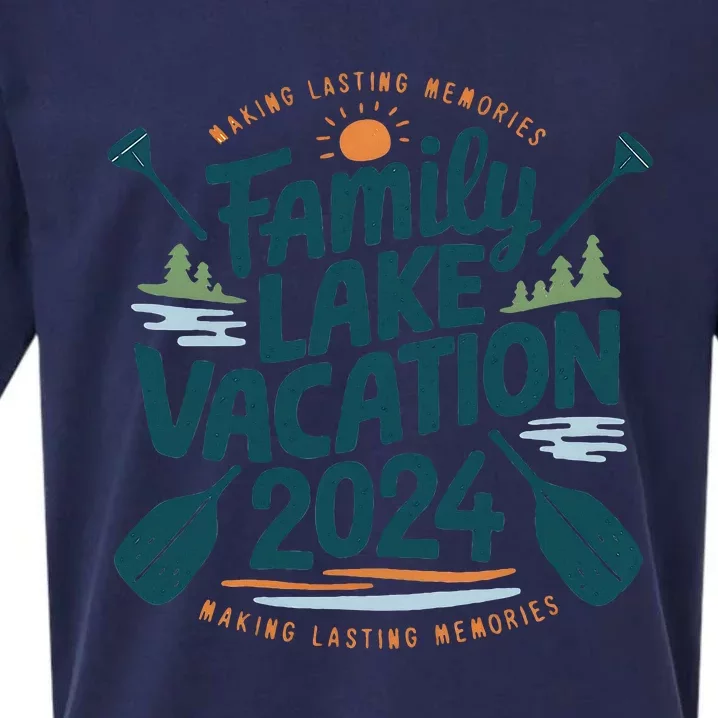 Family Lake Trip 2024 Vacation Love Friend Matching Reunions Sueded Cloud Jersey T-Shirt