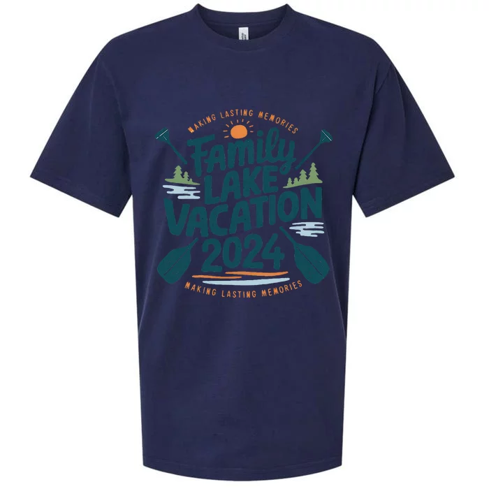 Family Lake Trip 2024 Vacation Love Friend Matching Reunions Sueded Cloud Jersey T-Shirt