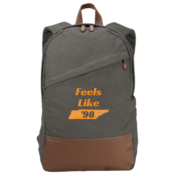 Feel Like Tennessee 1998 Tennessee 98 Cotton Canvas Backpack