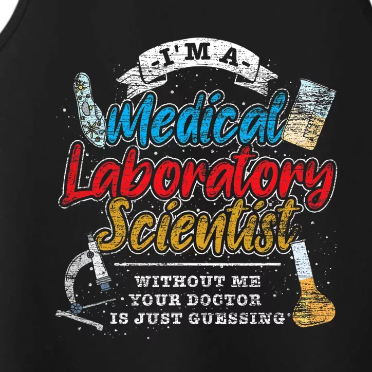 Funny Lab Technologist Medical Laboratory Scientist Performance Tank