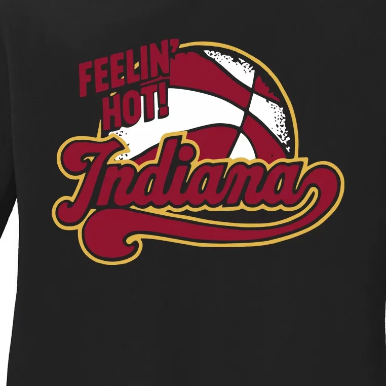 Fever Legend Tamika Wearing Feelin Hot Indiana Ladies Long Sleeve Shirt