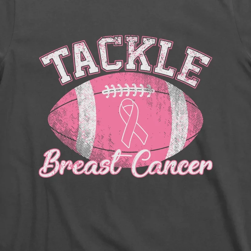 Football Lovers Tackle Breast Cancer Awareness Gift T-Shirt