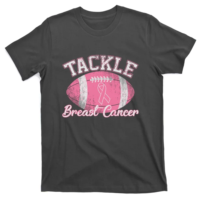 Football Lovers Tackle Breast Cancer Awareness Gift T-Shirt