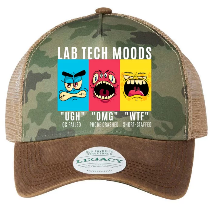 Funny Lab Tech Mood Lab Scientist Lab Week Medical Lab Science Legacy Tie Dye Trucker Hat