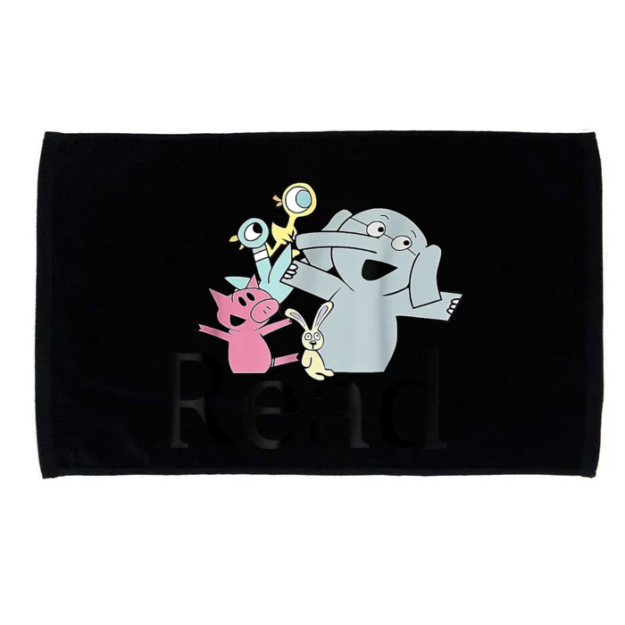 Funny Library Teacher Read Book Club Piggie Elephant Pigeons Microfiber Hand Towel