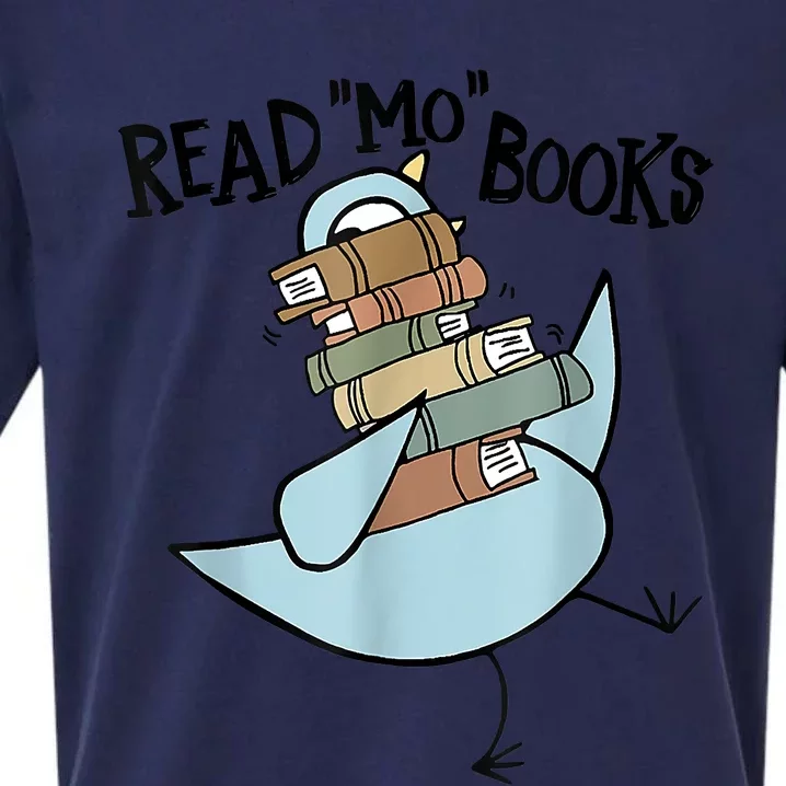 Funny Library Teacher Read Book Club Piggie Elephant Pigeons Sueded Cloud Jersey T-Shirt