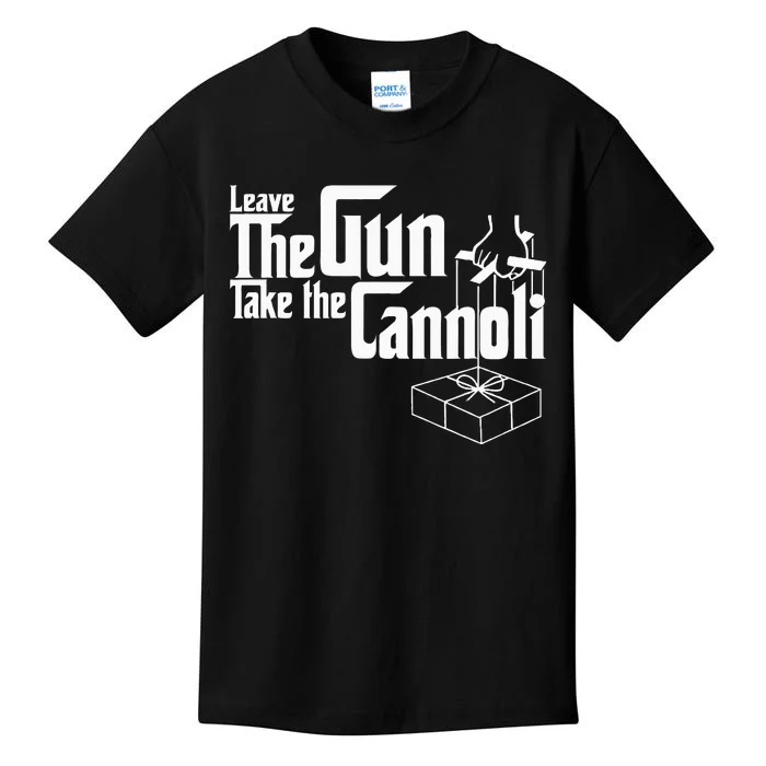 Funny Leave The Gun Take The Cannoli Kids T-Shirt