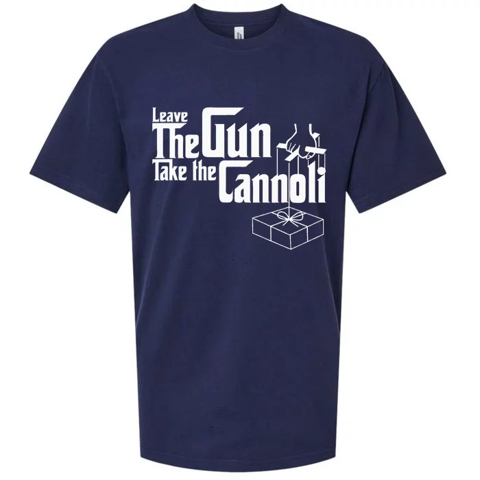 Funny Leave The Gun Take The Cannoli Sueded Cloud Jersey T-Shirt