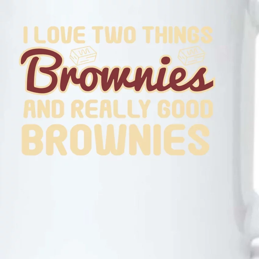 Funny Love Two Things Brownies Cupcake Lovers Gift Black Color Changing Mug