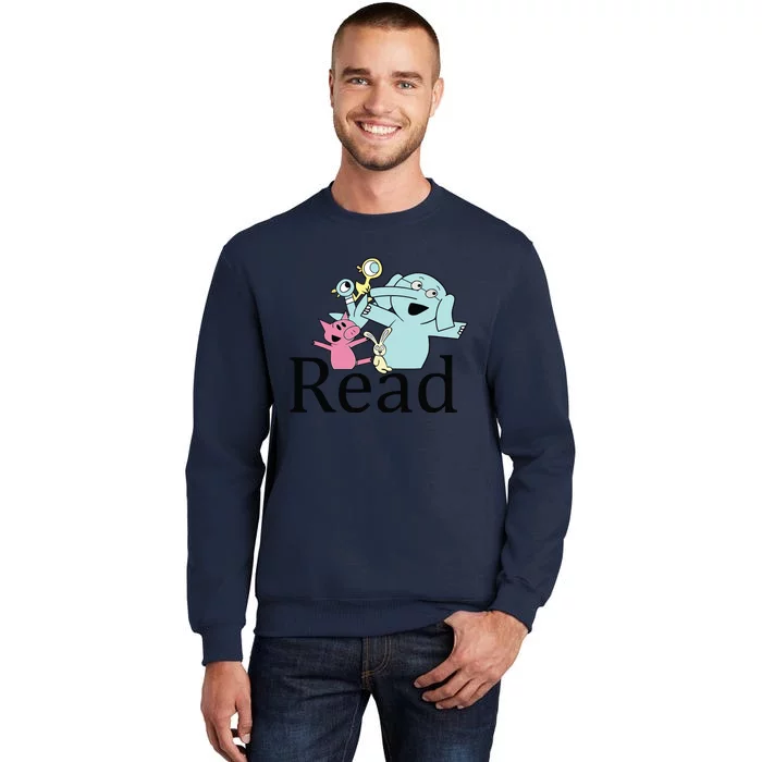 Funny Library Teacher Read Book Club Piggie Elephant Pigeons Sweatshirt