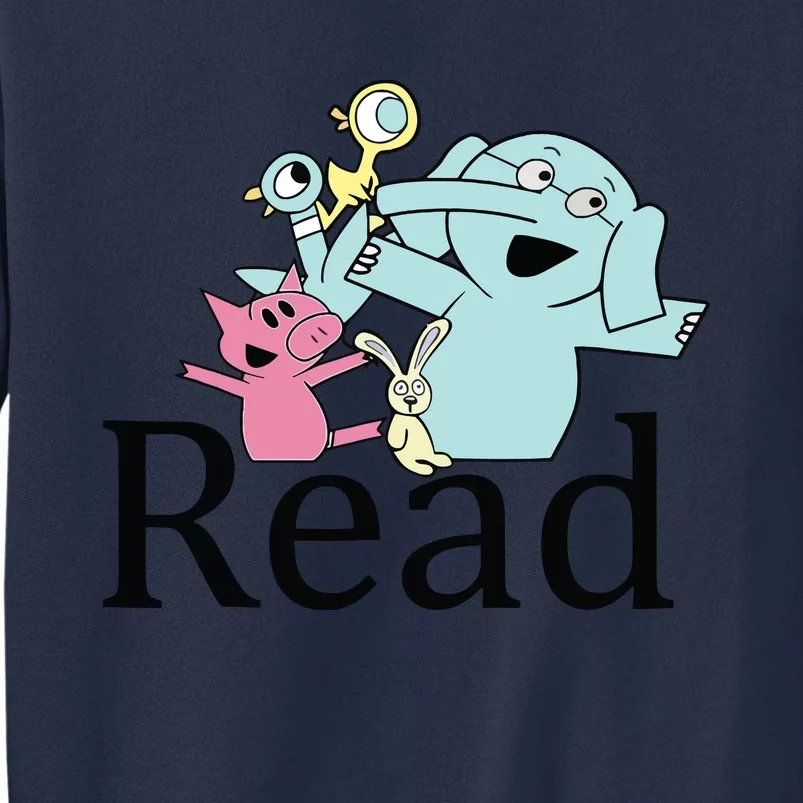 Funny Library Teacher Read Book Club Piggie Elephant Pigeons Sweatshirt