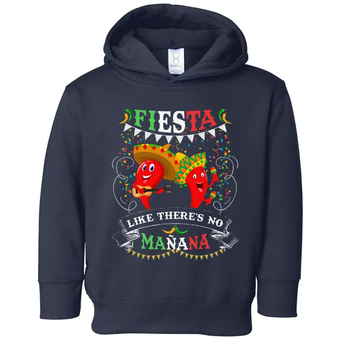 Fiesta Like ThereS No MañAna Cinco De Mayo Toddler Hoodie