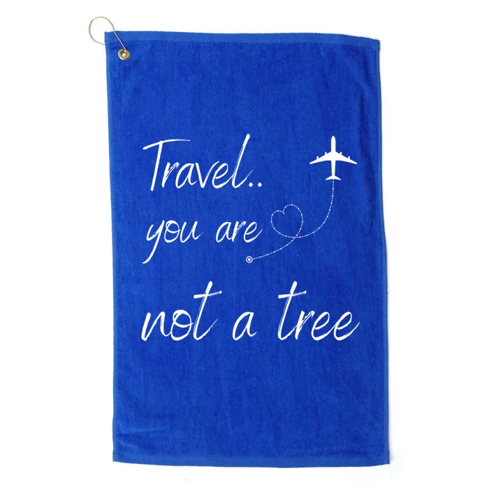 Funny Lovers Travel Adventure Traveling Gift Platinum Collection Golf Towel