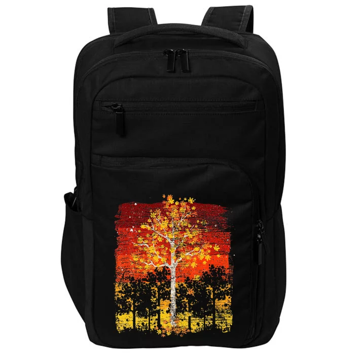 Fall Landscape Thanksgiving Autumn Leaves Forest Fall Impact Tech Backpack