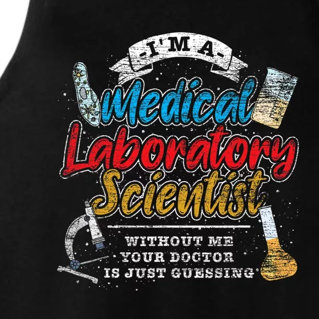 Funny Lab Technologist Medical Laboratory Scientist Ladies Tri-Blend Wicking Tank