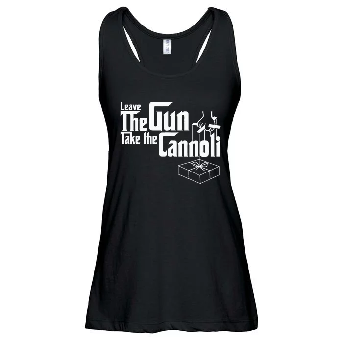 Funny Leave The Gun Take The Cannoli Ladies Essential Flowy Tank