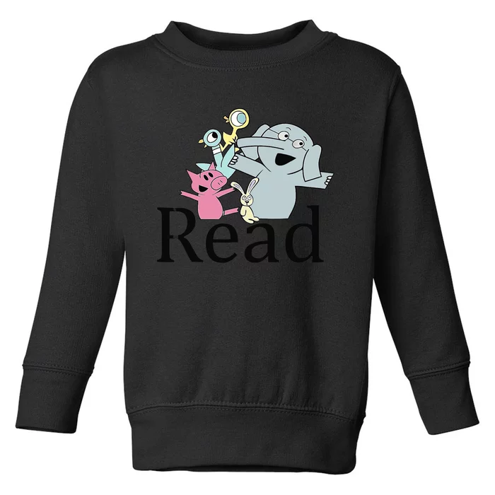 Funny Library Teacher Read Book Club Piggie Elephant Pigeons Toddler Sweatshirt