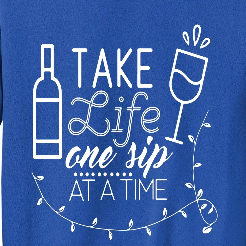 Family Love Take Life One Sip At A Time Sweatshirt