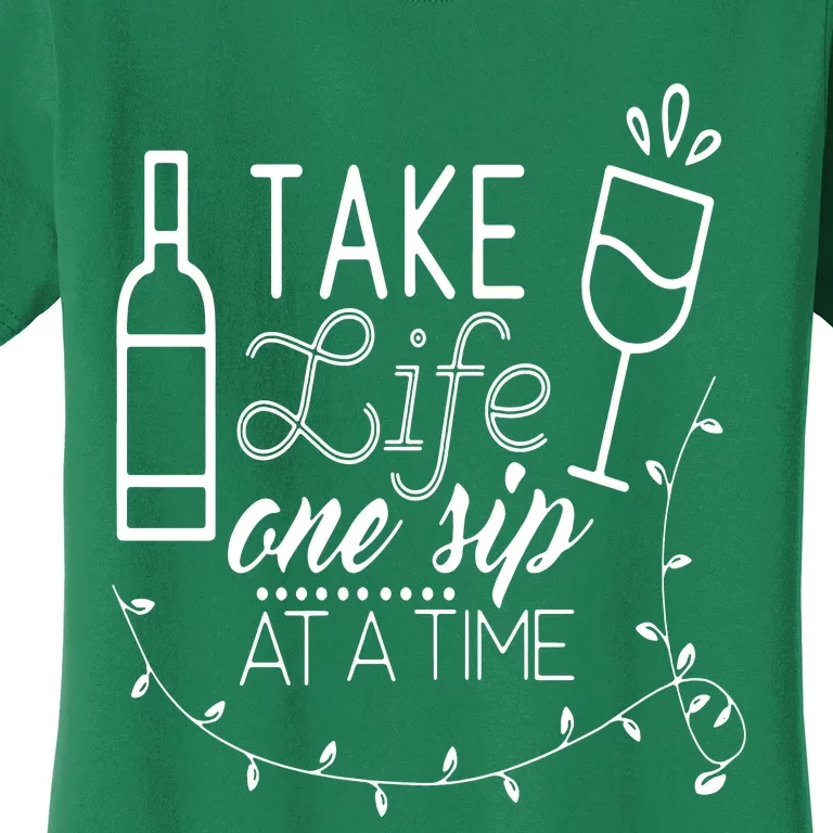 Family Love Take Life One Sip At A Time Women's T-Shirt