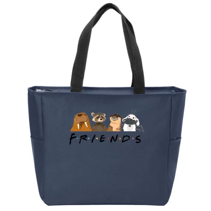 Friends Lylla Teefs Floor Rocket And Friends Cute Matching Guardian Zip Tote Bag