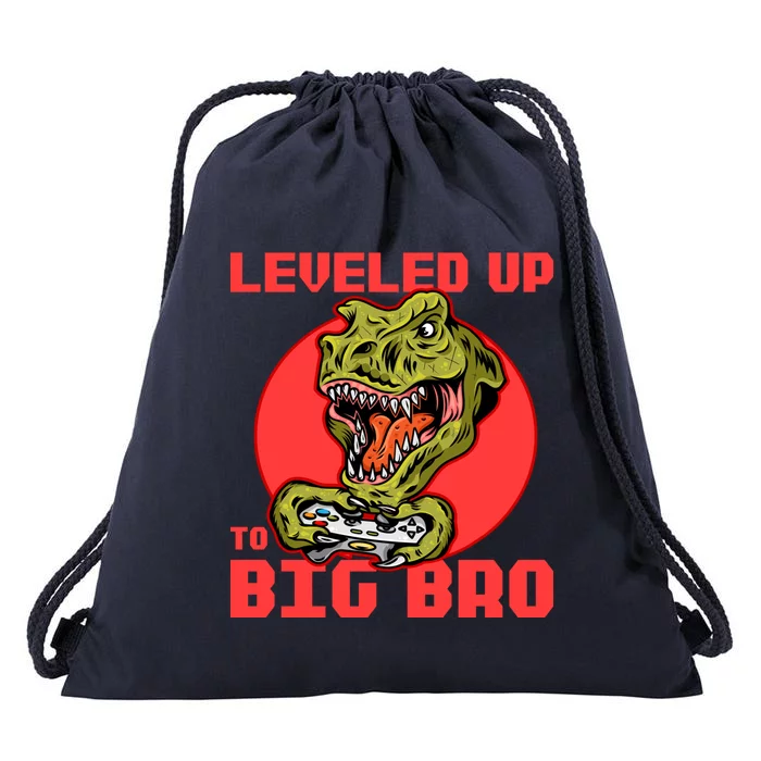 Funny Leveled Up To Big Bro Gamer Gaming Lovers Brother Great Gift Drawstring Bag