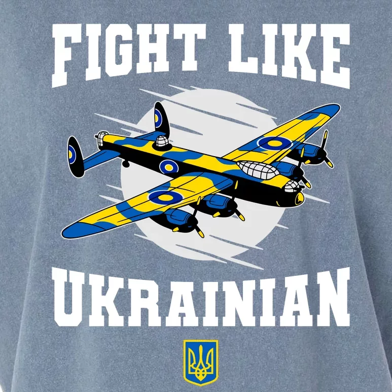 Fight Like Ukrainian I Stand With Ukraine Support Garment-Dyed Women's Muscle Tee