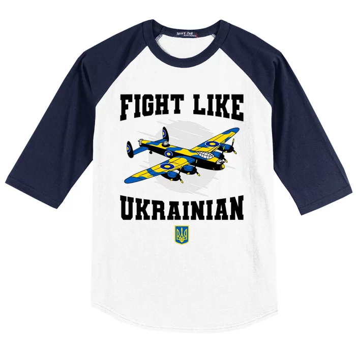 Fight Like Ukrainian I Stand With Ukraine Support Baseball Sleeve Shirt