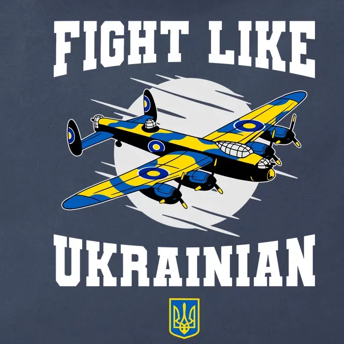 Fight Like Ukrainian I Stand With Ukraine Support Zip Tote Bag