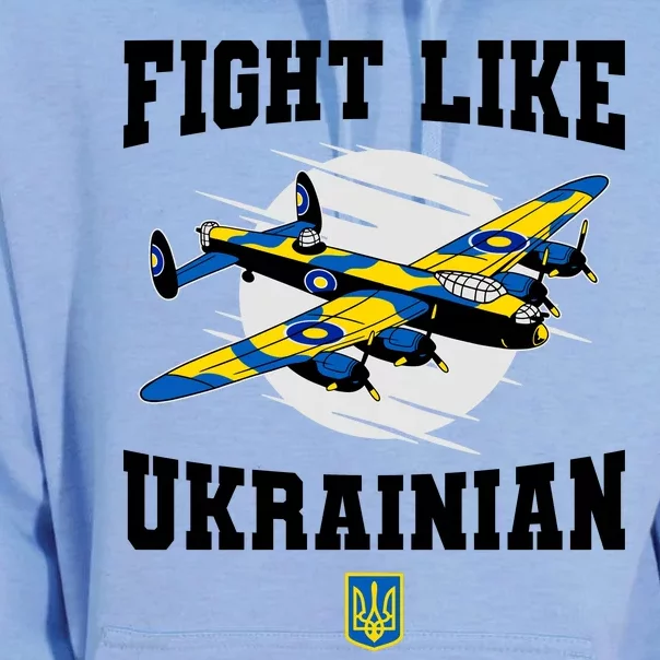 Fight Like Ukrainian I Stand With Ukraine Support Unisex Surf Hoodie