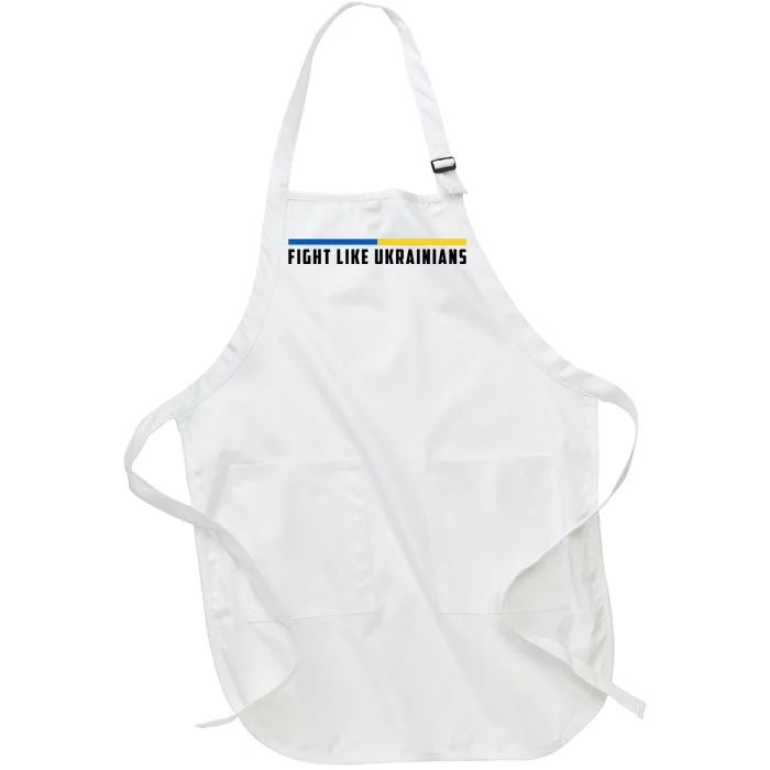 Fight Like Ukrainians Full-Length Apron With Pocket