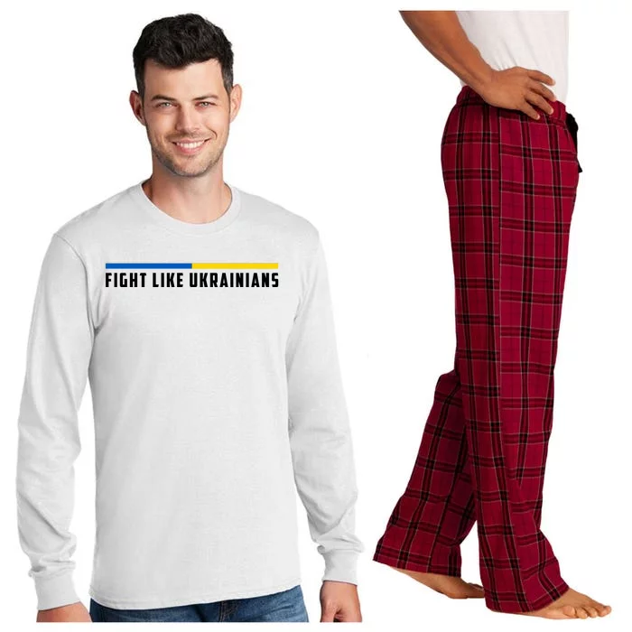 Fight Like Ukrainians Long Sleeve Pajama Set