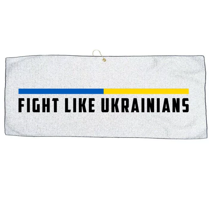 Fight Like Ukrainians Large Microfiber Waffle Golf Towel