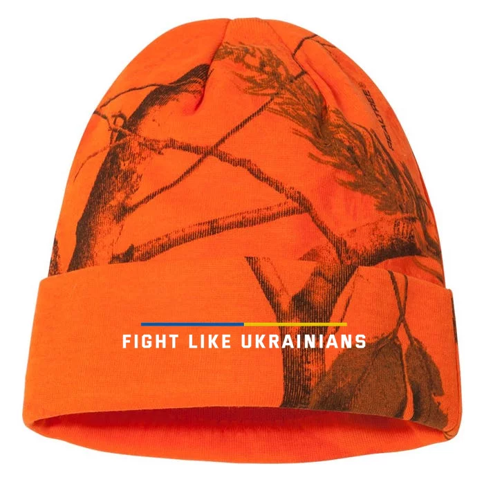 Fight Like Ukrainians Kati - 12in Camo Beanie