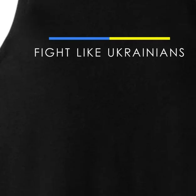 Fight Like Ukrainians Ukraine Ukrainian Ladies Tri-Blend Wicking Tank