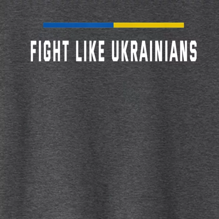 Fight Like Ukrainians Gift Women's Crop Top Tee