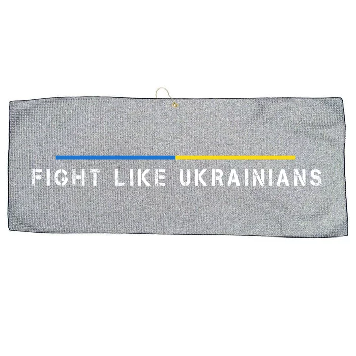 Official Fight Like Ukrainians Large Microfiber Waffle Golf Towel